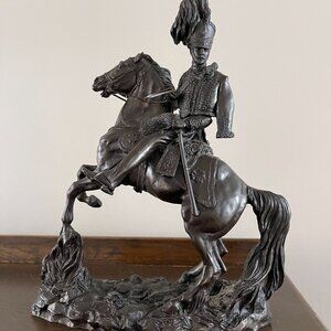 Mounted Light Brigade Officer Bronze statue